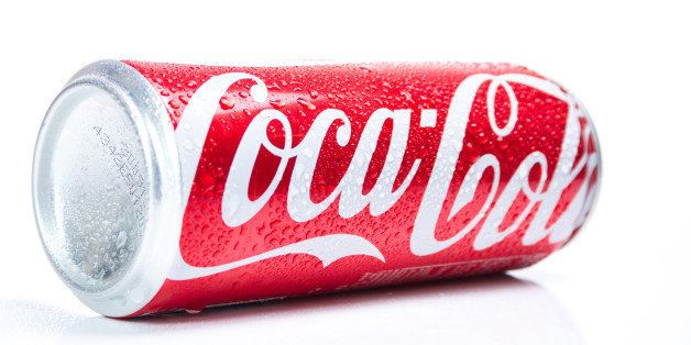 Coca-Cola can isolated on white background. Coca-Cola is the most well-known soft drink in the world.