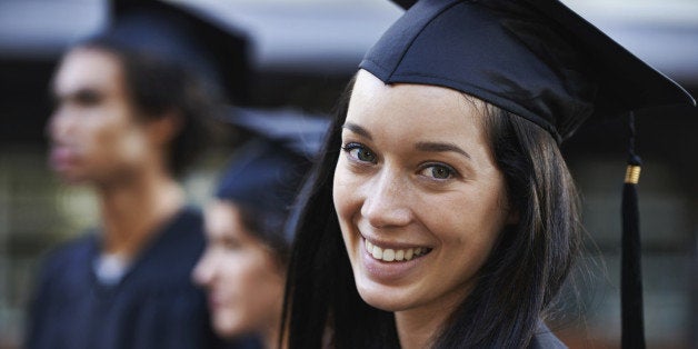 Students at their graduation ceremony