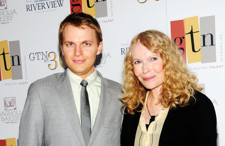 Ronan Farrow and mother Mia Farrow in 2012.