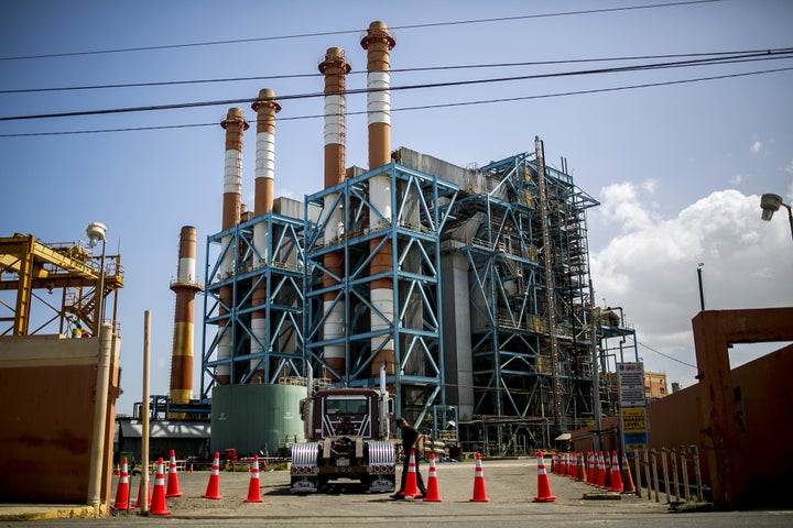 The oil-burning Palo Seco power plant in Toa Baja, Puerto Rico.