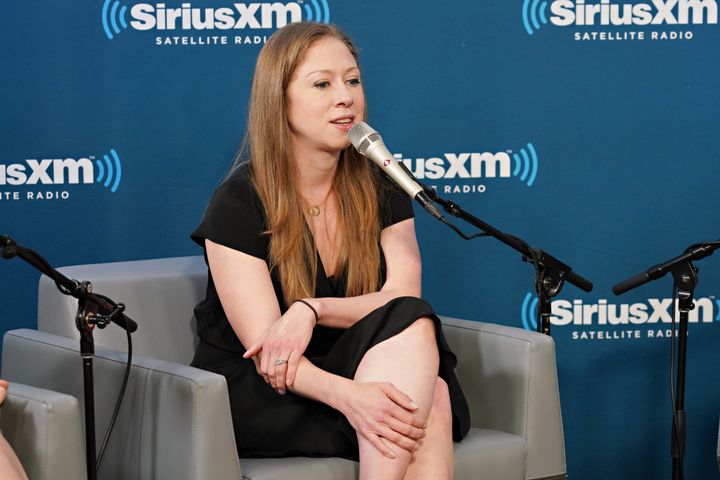 Chelsea Clinton speaks at the Sirius XM Studio on Sept. 13, 2018, in New York City.