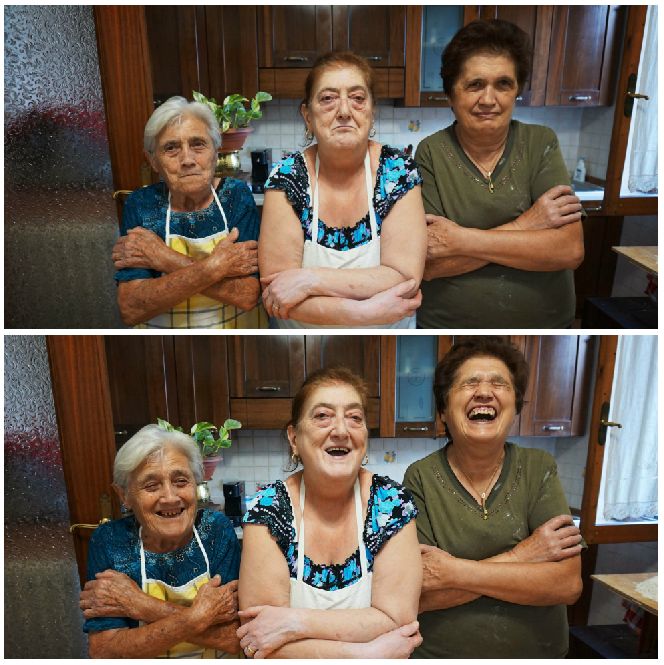 Left to right: Elide, Graziella and Franca are experts at all things pasta.