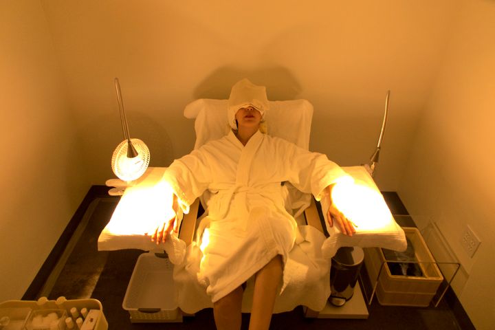 The spa features a nap room and quiet room pods as well as facials, massages, hair removal and nail care.