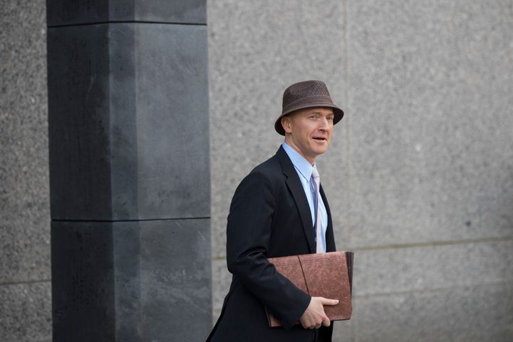Carter Page arrives at the United States District Court Southern District of New York on April 16, 2018, in New York City.