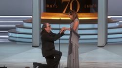 We Defy You Not To Get Emotional As Director Glenn Weiss Proposes Live On Stage At The Emmys