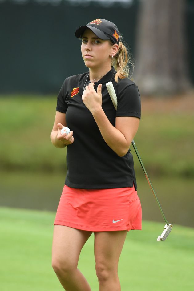 Celia Barquin Arozamena pictured in May at the US Women's Open Championship golf tournament at Shoal Creek 