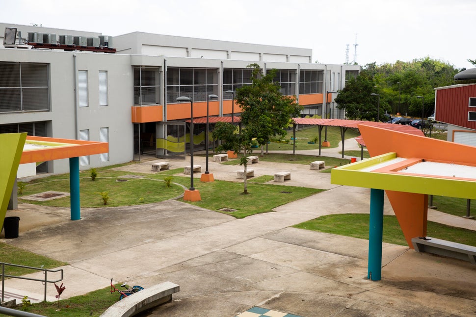 Students at Inés María Mendoza, a public K-12 school located in the working-class San Juan neighborhood of
