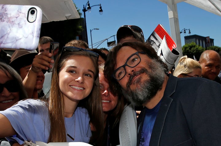 Jack Black posed for selfies.