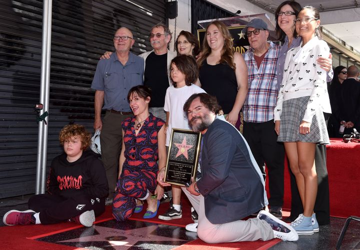 Jack Black celebrated the star with family.