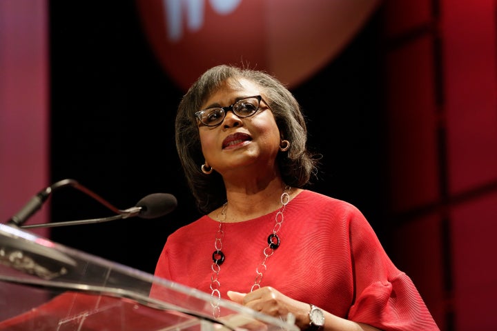 Anita Hill speaks at the Texas Conference For Women 2017 at the Austin Convention Center on Nov. 2, 2017, in Austin, Texas.