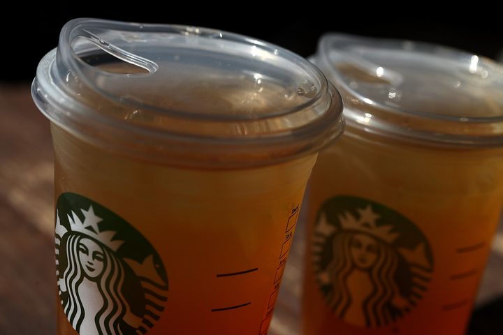 Starbucks has already replaced many of its iced beverage containers (which previously included lids for straws) with these sippy cups.
