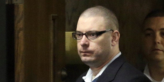 Eddie Ray Routh walks into court for a pretrial proceeding, Tuesday, Feb. 10, 2015, in Stephenville, Texas. The former Marine