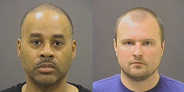 File-This file photo provided by the Baltimore Police Department on Friday, May 1, 2015 shows, top row from left, Caesar R. G