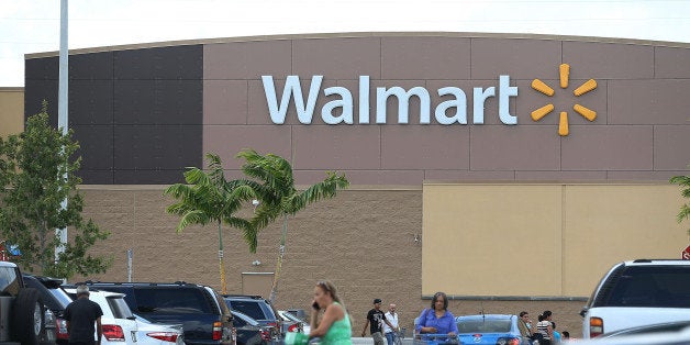 MIAMI, FL - AUGUST 18: A Walmart store is seen on August 18, 2015 in Miami, Florida. Walmart announced today that earnings fell in the second quarter due to currency fluctuations and the retailer's investment in employee wages and training. (Photo by Joe Raedle/Getty Images)