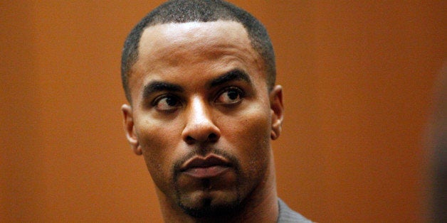 LOS ANGELES, CA FEBRUARY 20: Former NFL safety Darren Sharper pleads not guilty to charges of allegedly drugging and raping a pair of women he met at a West Hollywood nightclub, in a Los Angeles Superior courtroom February 20, 2014 in Los Angeles, California. Sharper's bail has been increased from $200,000 to $1 million. (Photo by Bob Chamberlin-Pool/Getty Images)