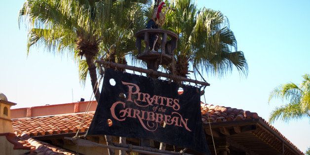 Outside Pirates of the Caribbean in the Magic Kingdom. The ride is so much shorter here than in Disneyland! So sad.