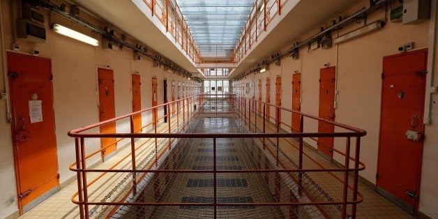 A photo taken on August 4, 2015 shows the gangway at Clairvaux Prison in Ville-sous-la-Ferte, northwestern France, . AFP PHOTO / FRANCOIS NASCIMBENI (Photo credit should read FRANCOIS NASCIMBENI/AFP/Getty Images)