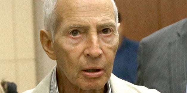 New York City real estate heir Robert Durst leaves a Houston courtroom Friday, Aug. 15, 2014. Charged with criminal mischief
