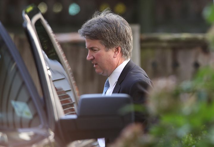 Supreme Court nominee Judge Brett Kavanaugh, who is scheduled to appear again before the Senate Judiciary Committee next week, leaves his Chevy Chase, Maryland, home Wednesday.