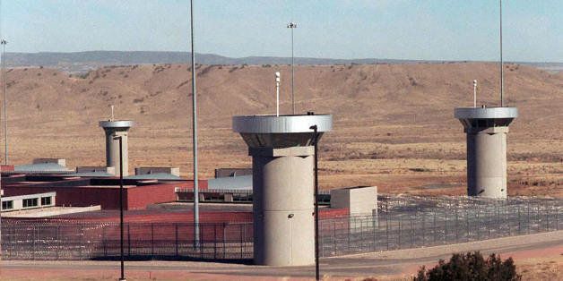 FLORENCE, UNITED STATES: (FILES) This 02 February, 1995, file photo shows the super-maximum-security federal prison in Florence, Colorado. Al-Qaeda plotter Zacarias Moussaoui is now headed for the fortress-like super-prison, notoriously dubbed the 'Alcatraz of the Rockies, where a clutch of other terror convicts are also ending their days. The 37-year-old Frenchman would find himself banged up in solitary confinement in the facility that houses 399 other prisoners, including British 'shoe bomber' Richard Reid, blind Egyptian Muslim cleric Omar Abdel-Rahman, jailed for conspiracy after the 1993 bombing of the World Trade Center, and Ramzi Youssef, also implicated in the 1993 plot. 'Supermax', about 160 kilometers (100 miles) south of Denver, is tightly controlled, technologically advanced and designed to be impossible to escape. AFP PHOTO/BOB DAEMMRICH/FILES (Photo credit should read BOB DAEMMRICH/AFP/Getty Images)
