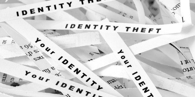 Identity Theft Concept with shredded paper. Shallow DoF.