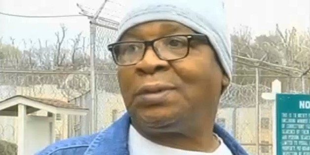 In this frame grab from video provided by WAFB-TV 9, Glenn Ford, 64, talks to the media as he leaves a maximum security prison, Tuesday, March 11, 2014, in Angola, La., after having spent nearly 26 years on death row. Ford walked free Tuesday evening hours after a judge approved the stateￃﾢￂﾀￂﾙs motion to vacate his murder conviction in the 1983 killing of a jeweler. State District Judge Ramona Emanuel on Monday took the step of voiding Ford's conviction and sentence based on new information that corroborated his claim that he was not present or involved in the murder. (AP Photo/WAFB-TV 9)