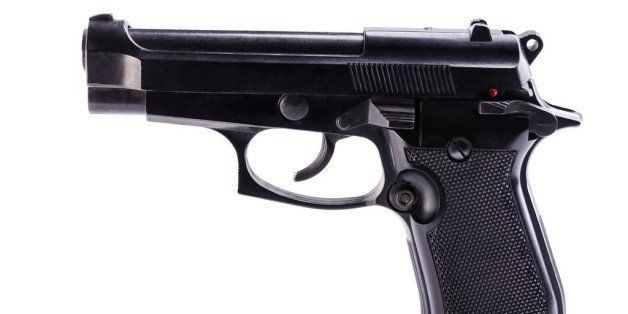 firearms gun on a white background