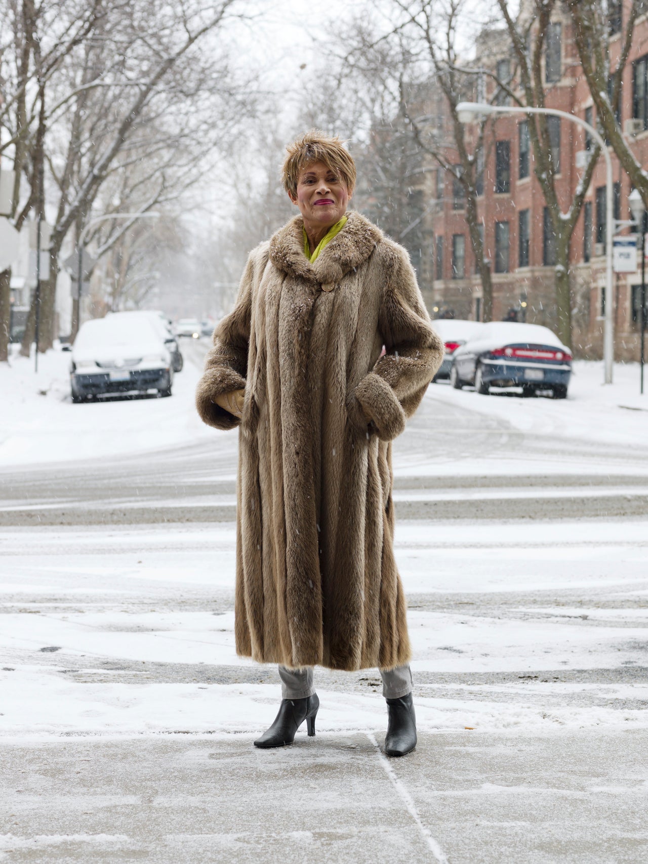 Gloria, 70, Chicago<br><br>“I’m a senior citizen. I made it to 70, and a lot of them won’t make it. They won’t make it at all. Because most of them die from drugs, from sexual disease or they’re murdered. They ask me questions like, 'Well, Momma Gloria, how did you get through?' I say, 'I got through with love from my family and the grace of God.' That’s how I got through. You have to have some stability, and you have to have some kind of class, some charm about yourself. I never was in the closet. The only time I was in the closet was to go in there and pick out a dress and come out of the closet and put it on.”
