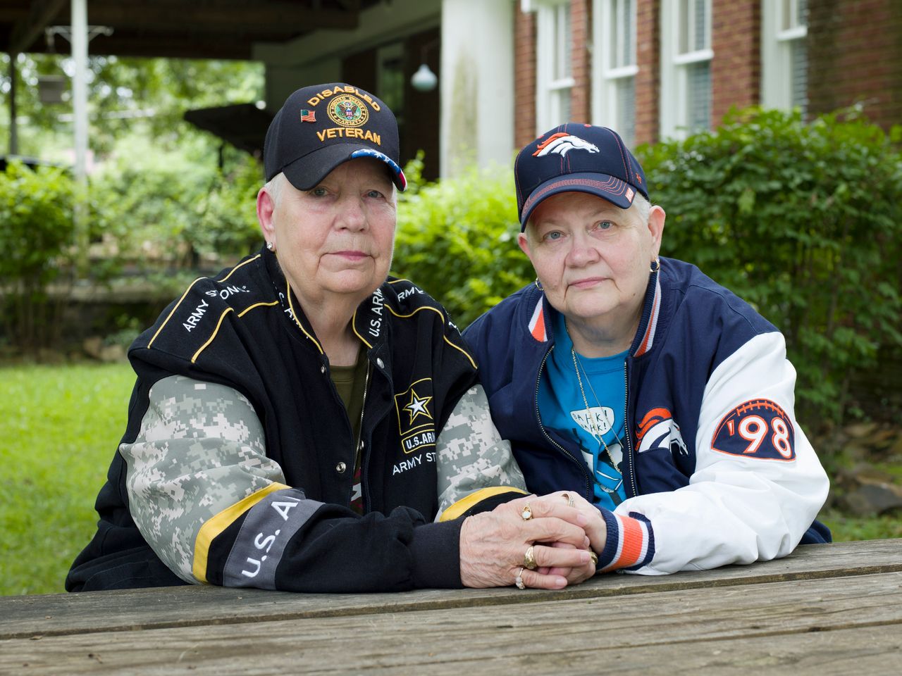 Hank, 76, and Samm, 67, North Little Rock, Ark.<br><br>"It was a lot like in the olden days, you know, there were a lot of people around like me, and people just expected us to become unmarried aunts or fancy boys, and nobody ever confronted you with it. My father would say things like, 'Oh, this one will never get married.' If I heard him say that today, I would say, 'Oh, he’s telling them I am gay.' Only I didn’t have those words for it back then. — Hank <br><br>"Hank and I have been together 44 years. I found this one in Western Michigan. She was different from anybody I have ever met in my whole life, and I knew that she would be in my life for the rest of my life. There was this immediate connection that would always be there. The way we are today, we started out that way." — Samm