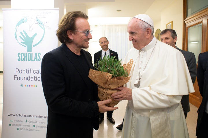 Bono and Francis had a wide-ranging conversation at the Vatican.