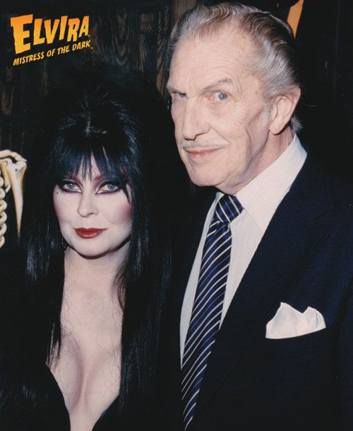 Cassandra Peterson and Vincent Price. Peterson won the Vincent Price Award in July.