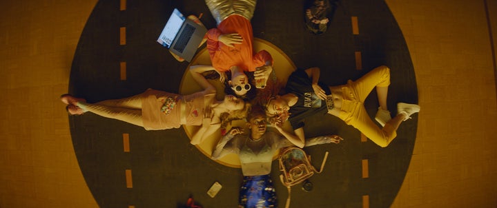 Odessa Young, Hari Nef, Suki Waterhouse and Abra in "Assassination Nation."