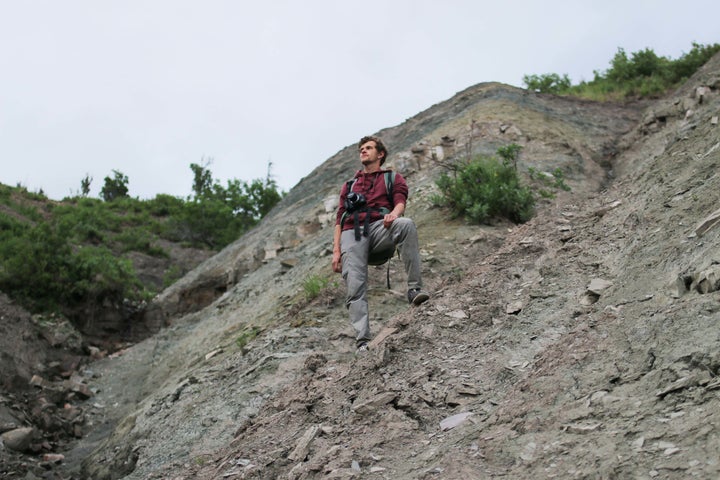 Ph.D. student Ilya Bobrovskiy traveled to remote areas of Russia to find the Dickinsonia fossils.