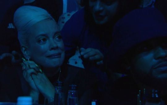 Lily Allen was seen crying after the winner of the Mercury Prize was announced