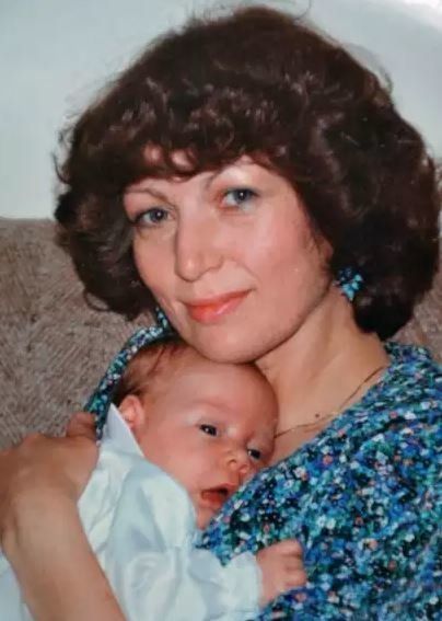 Sheila Thubron with her son Jack, when he was a baby