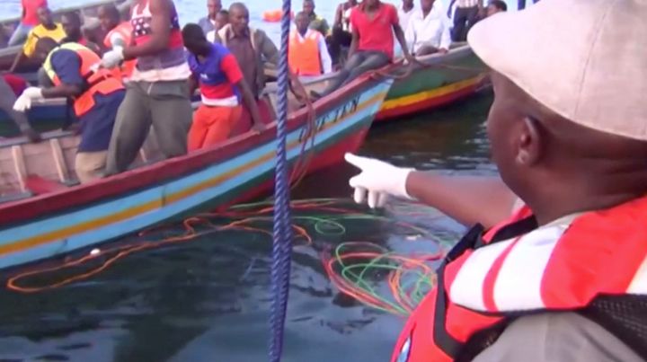 Rescue workers continue searching Lake Victoria for survivors of a ferry disaster.