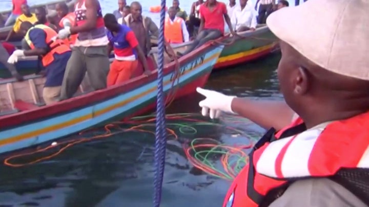 Rescue workers continue searching Lake Victoria for survivors of a ferry disaster.