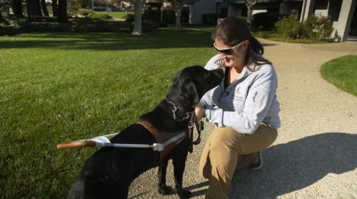 Melanie Harris with Patriot.