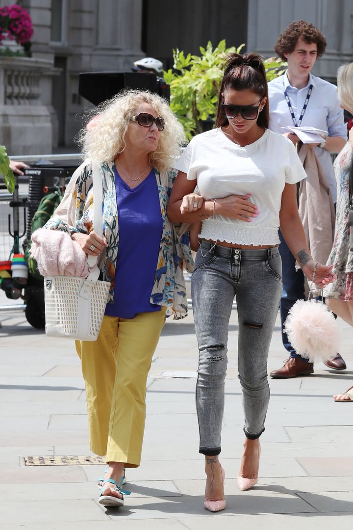 Katie with her mum Amy.