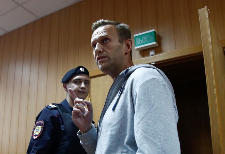 Russian opposition leader Alexei Navalny, pictured on August 27, 2018. 