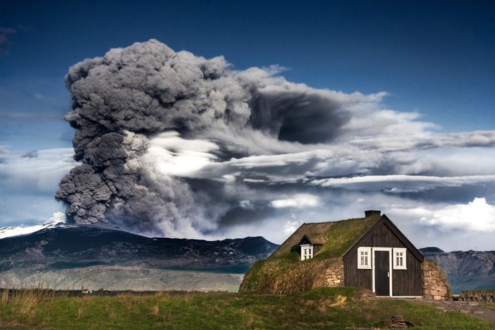 Iceland's Eyjafjallajökull volcano erupting in 2010.