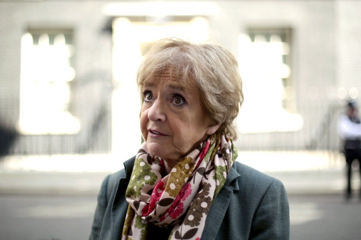 <strong>Margaret Hodge MP outside No 10 Downing Street, central London</strong>