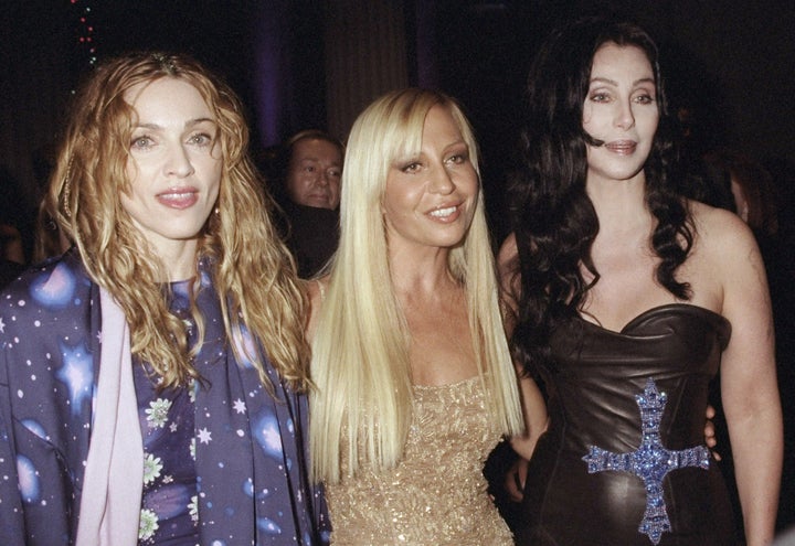  Madonna, Donatella Versace and Cher attending the 1998 Metropolitan Museum of Art Costume Institute gala.