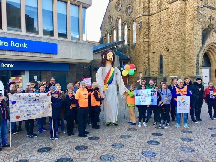 "Big Jesus" is often used by members of Liberty Church Blackpool to illustrate their belief that Jesus would have unconditionally loved LGBTQ people.