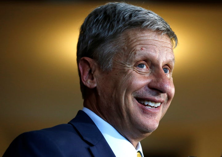 Gary Johnson in Chicago during his 2016 presidential run. A candidate in this year's race for a U.S. Senate seat from Ne