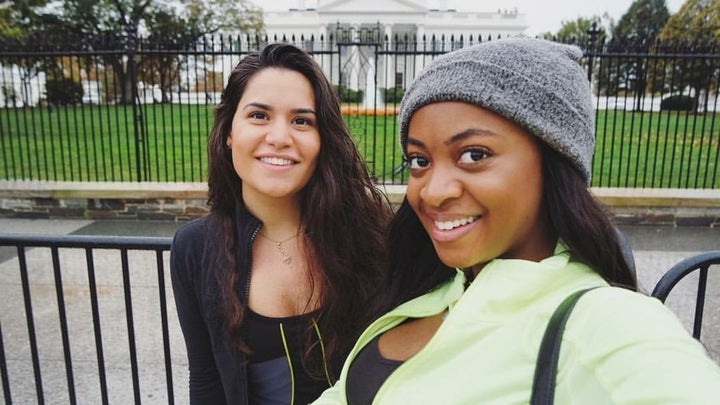 Dani Nicholls (right) and her friend Arianna.