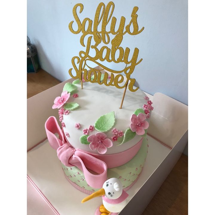 A cake Dani made for a friend's baby shower. 