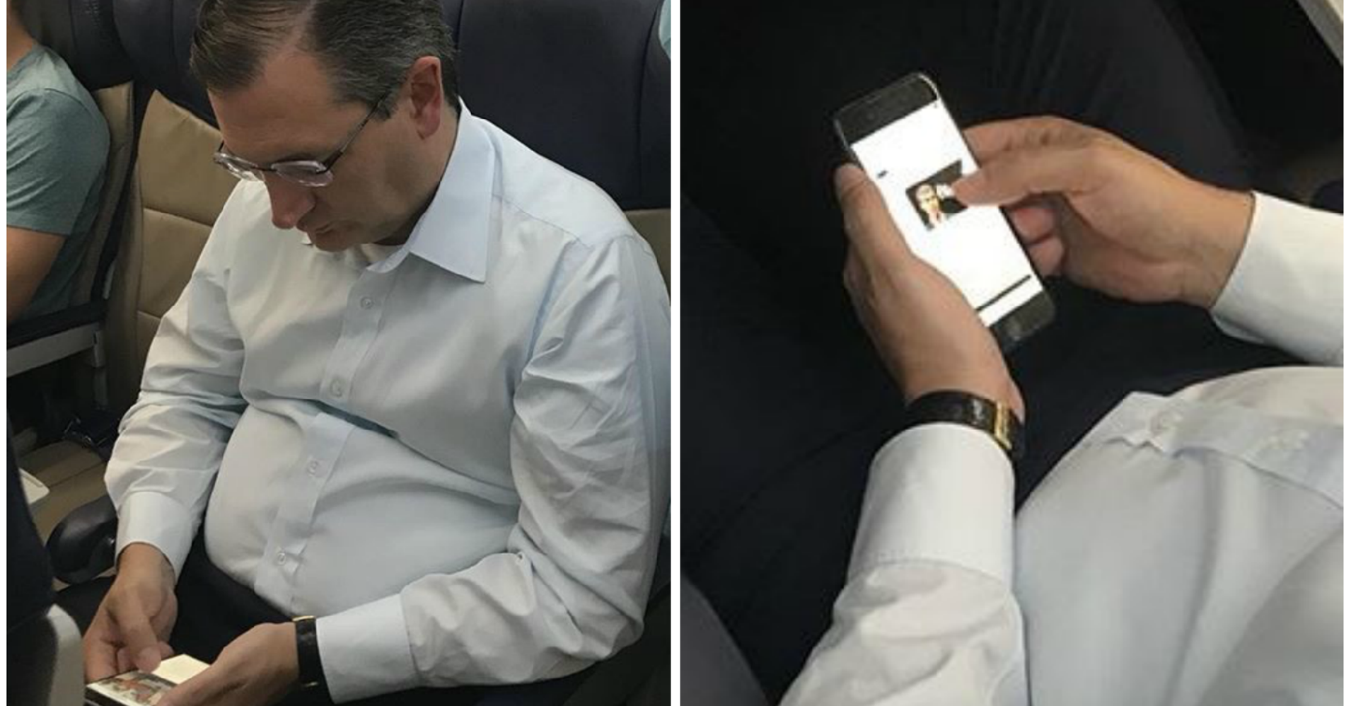 Ted Cruz Spotted On Flight Looking At Photo Of Senate Rival Beto O'Rourke | HuffPost