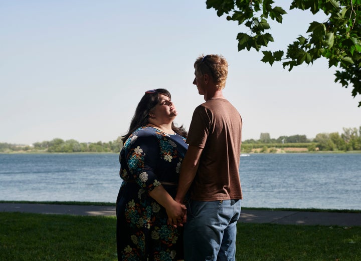 Emily Richman, a counselor in eastern Washington, with her boyfriend.