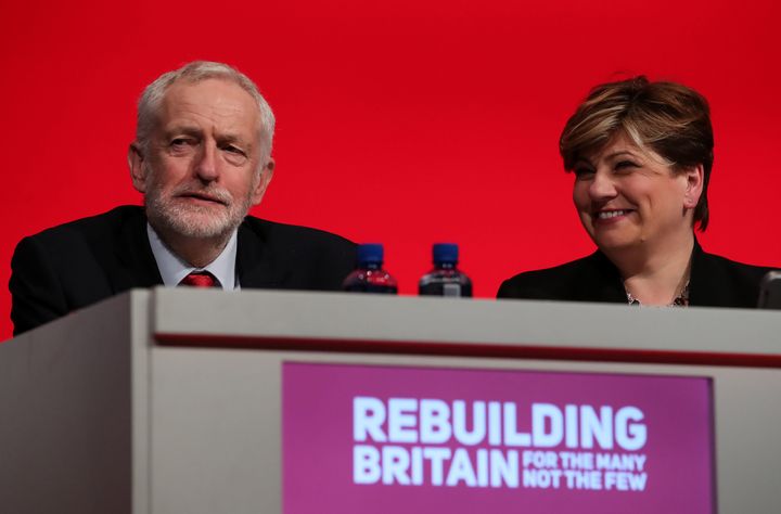 Thornberry's speech was watched by Labour leader Jeremy Corbyn